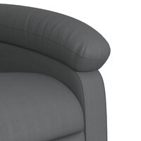 Massagestoel van grijs kunstleer 9