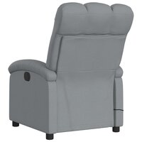 Massagestoel met lichtgrijze stof 6