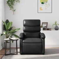 Massagestoel verstelbaar kunstleer zwart 3