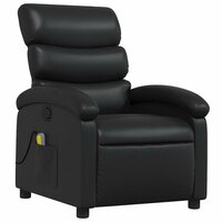 Massagestoel verstelbaar kunstleer zwart 4