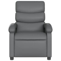 Massagestoel verstelbaar kunstleer grijs 5