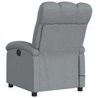 Massagestoel verstelbaar stof lichtgrijs 7