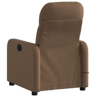 Massagestoel verstelbaar stof bruin 4