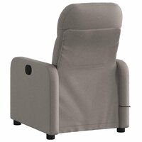 Massagestoel verstelbaar stof taupe 4
