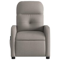 Massagestoel verstelbaar stof taupe 7