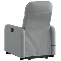 Sta-op-massagestoel verstelbaar stof lichtgrijs 5