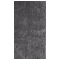 Vloerkleed HUARTE laagpolig zacht wasbaar 60x110 cm antraciet 2