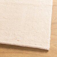 Vloerkleed HUARTE laagpolig zacht wasbaar 60x110 cm beige 4