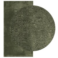 Vloerkleed HUARTE laagpolig zacht wasbaar 60x110 cm bosgroen 3