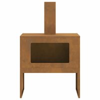 Vuurkorf Bruin 60 x 40 x 96 cm Cortenstaal 6
