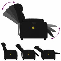 Massagestoel met zwarte stof 5