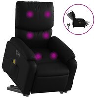 Sta-op-massagestoel elektrisch kunstleer zwart 2