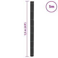 Worteldoek 1,5x5 m polypropeen zwart 8