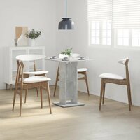 Bistrotafel 60x60x75 cm bewerkt hout betongrijs 3