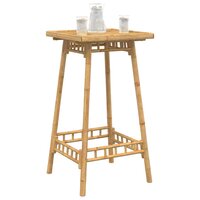 Bartafel voor buiten vierkant 55x55x100 cm bamboe 4