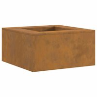Vuurkorf Bruin 60 x 60 x 30 cm Cortenstaal 2