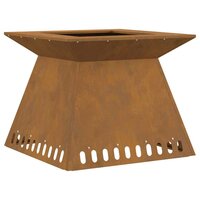 Vuurkorf Bruin 60 x 60 x 50 cm Cortenstaal 2