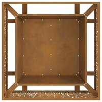 Vuurkorf Bruin 80 x 80 x 30 cm Cortenstaal 7