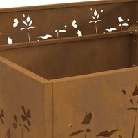 Vuurkorf Bruin 80 x 80 x 30 cm Cortenstaal 8