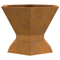 Vuurkorf Bruin 50 x 50 x 40 cm Cortenstaal 2