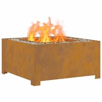 Vuurkorf Bruin 80 x 80 x 40 cm Cortenstaal 3