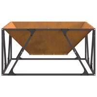 Vuurkorf Bruin 80 x 80 x 40 cm Cortenstaal 6