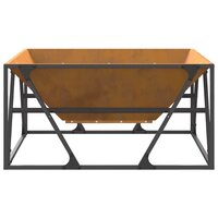 Vuurkorf Bruin 80 x 80 x 40 cm Cortenstaal 7