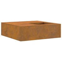 Vuurkorf Bruin 100 x 100 x 30 cm Cortenstaal 8
