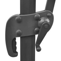 Zweefparasol met paal en LED-verlichting 300 cm groen 8