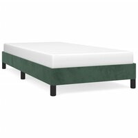 Bedframe zonder matras 90x190 cm fluweel donkergroen 2
