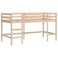 Kinderhoogslaper met tunnel 80x200 cm massief grenenhout blauw 6