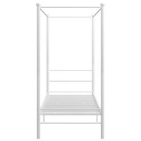 Hemelbedframe metaal wit 100x200 cm 4