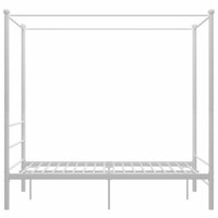 Hemelbedframe metaal wit 140x200 cm  3