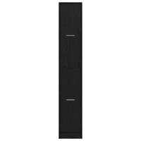 Apothekerskast Zwart eiken 30 x 41 x 174.5 cm Bewerkt hout 6