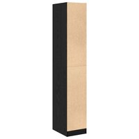 Apothekerskast Zwart eiken 30 x 41 x 174.5 cm Bewerkt hout 8