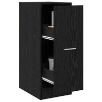 Apothekerskast Zwart eiken 30 x 41 x 77,5 cm Bewerkt hout 3