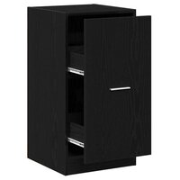 Apothekerskast Zwart eiken 40 x 41 x 77.5 cm Bewerkt hout 2