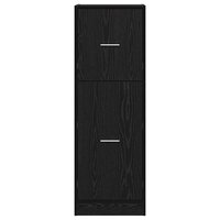 Apothekerskast Zwart eiken 40 x 41 x 118 cm Bewerkt hout 6