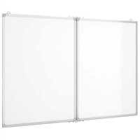 Whiteboard magnetisch inklapbaar 120x100x1,7 cm aluminium 2