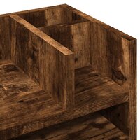 Bureau organiser 44,5x24x25 cm bewerkt hout gerookt eikenkleur 7