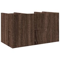 Bureau organiser 44,5x24x25 cm bewerkt hout bruin eikenkleur 6