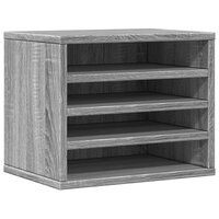Bureau organiser 36x26x29,5 cm bewerkt hout grijs sonoma eiken 2
