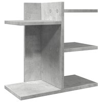 Bureau organiser 42x21,5x42 cm bewerkt hout betongrijs 2