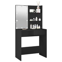 Kaptafel met LED-verlichting 74,5x40x141 cm zwart 5