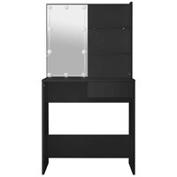 Kaptafel met LED-verlichting 74,5x40x141 cm zwart 8