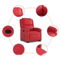 Sta-op-stoel kunstleer rood 8