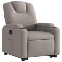 Sta-op-stoel verstelbaar stof taupe 4