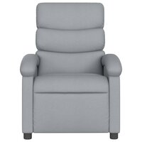 Massagestoel met lichtgrijze stof 4