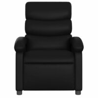 Massagestoel van zwart kunstleer 4