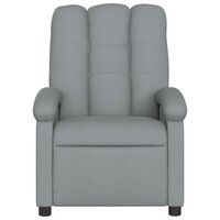 Massagestoel met lichtgrijze stof 4